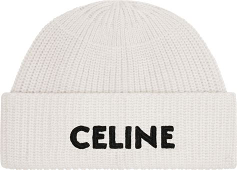 white celine beanie|celine beanies.